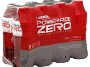POWERADE ENERGY DRINK ZERO FRUIT PUNCH 8 PACK 20 OZ BOTTLES