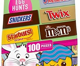 Easter Mixed 3 Musketeers, Snickers, Twix, Starburst, M&M 100 piece 31.06 oz. Bag