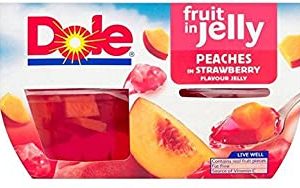 Dole Fruit & Jelly Peaches - 4 x 123g