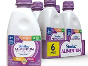 Similac Alimentum with 2'-FL HMO Hypoallergenic Infant Formula, for Food Allergies and Colic, Suitable for Lactose Sensitivity, Ready-to-Feed Baby Formula, 32-oz Bottle (Case of 6)