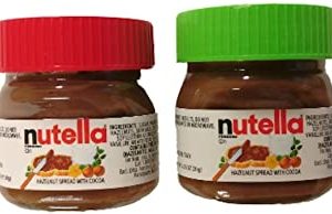 Nutella Spread Mini Jar Christmas Ornaments 1.05 oz Set of 2