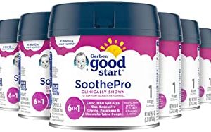 Gerber Good Start Baby Formula Powder, SoothePro, Stage 1, 19.4 Ounce (Pack of 6)
