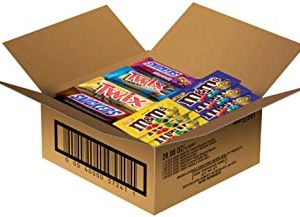 SNICKERS, TWIX, & M&M'S Dessert Mix Assorted Chocolate Candy Bulk 22.08-Ounce Box (18 Count )