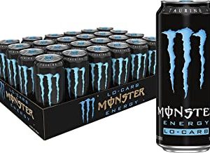 Monster Energy, Lo-Carb Monster, Low Carb Energy Drink, 16 Ounce (Pack of 24)