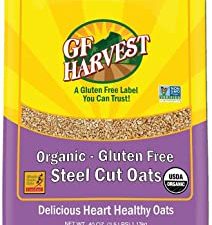 GF Harvest Gluten Free Organic Whole Grain Steel Cut Oats, 40 Ounce Bag