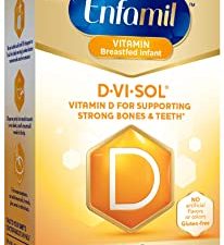 Enfamil Baby Vitamin D-Vi-Sol Vitamin D Liquid Supplement Drops for Infants, Supporting Strong Teeth & bones in Newborn Babies, Easy-to-Use, Gluten-Free, 50 mL Dropper Bottle