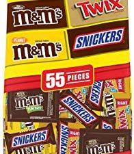 SNICKERS, M&M'S & TWIX Fun Size Chocolate Candy Variety Mix, 31.18-Ounce 55 Piece Bag