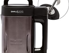 7-in-1 Soup Maker 1.6L | Soy, Almond, Nut, Vegan Milk Maker Machine | Purées, Shakes, Smoothies, Baby Foods, Cocktails (Stainless Steel)