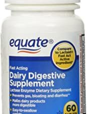 Equate Quick Action Dairy Digestive Supplement, 60ct