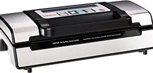 Nesco American Harvest Deluxe Food Nesco VS-12 Vacuum Sealer, 130 Watts, Bags and Viewing Lid, Silver