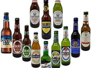Non-Alcoholic Beer Variety Pack, Beck's, Bitburger, Buckler, Clausthaler Premium and Amber, Coors, St. Pauli Girl, Einbecker, Erdinger, Kaliber, O'Doul's Premium and Amber (Case Of 12)