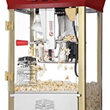 Great Northern Popcorn Red Matinee Movie Theater Style 8 oz. Ounce Antique Popcorn Machine