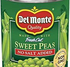 Del Monte Canned Fresh Cut Sweet Peas No Salt Added, 8.5-Ounce (Pack of 12)