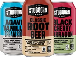 STUBBORN SODA 3 Flavor Variety Pack, 3 Fl Cans (12 Count)