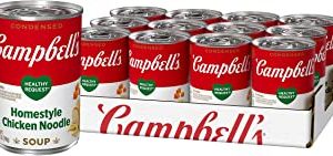 Campbell's Condensed Healthy Request Homestyle Chicken Noodle Soup, 10.5 oz. Can (Pack of 12) (Packaging May Vary)