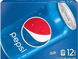 Pepsi Soft Drinks, Soda, Cans, 355mL/12oz., 12 Pack, {Imported from Canada}