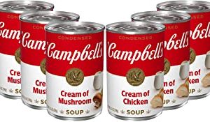 Campbell's Condensed Cream Soup Variety Pack, 10.5 oz. Can, (Pack of 6)