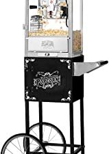 Great Northern Popcorn Black Matinee Movie 8 oz. Ounce Bar Style Antique Popcorn Machine