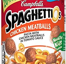 SpaghettiOs Pasta with Chicken Meatballs, 15.6 Oz, Pack of 12