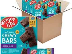 Enjoy Life Foods Chewy Bars, Cocoa Loco Nut Free Bars, Soy Free, Dairy Free, Non GMO, Gluten Free, 6 Boxes (30 Bars Total) (Pack of 6)