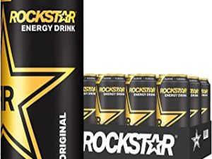 Rockstar Energy Drink, Original, 16oz Cans (12 Pack) (Packaging May Vary)