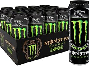 Monster Energy Energy Drink Import, 18.6 Ounce (Pack of 12)