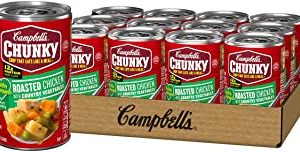 Campbell's Chunky Healthy Request Soup, Roasted Chicken with Country Vegetables, 223.2 Oz, Pack of 12