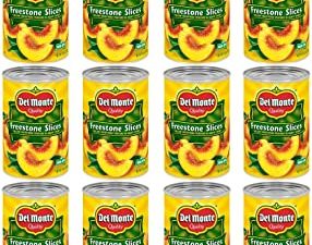 Del Monte Canned Sliced Peaches in Heavy Syrup, 15.25 Ounce (Pack of 12) Sliced, Cal. Freestone