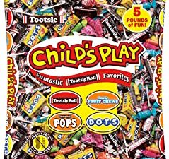 Tootsie Roll Child's Play Favorites, Funtastic Candy Variety Mix Bag, Peanut Free, Gluten Free, 5 Pounds