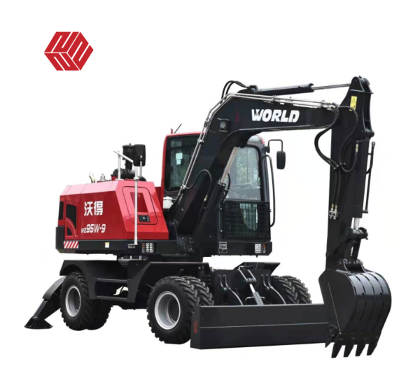 World Brand Wheeled High Quality Excavators with 9t Max Bearing Capacity