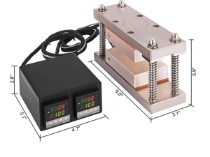 Golden Anodized Heating Plates Kit 3 * 5" Heat Plates Hot Press Plate Heat Exchanger Dual Hot Press Machine
