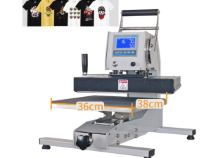 Exchangeable plate heat press machine for printing logo sublimation products