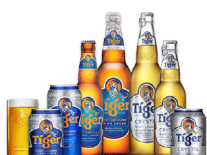 Tiger Beer 330ml can and bottle