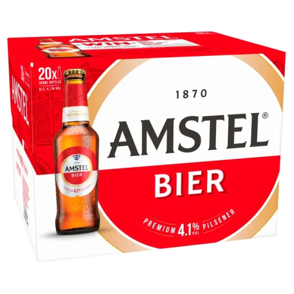 Amstel Bier Bottles 20x300ml